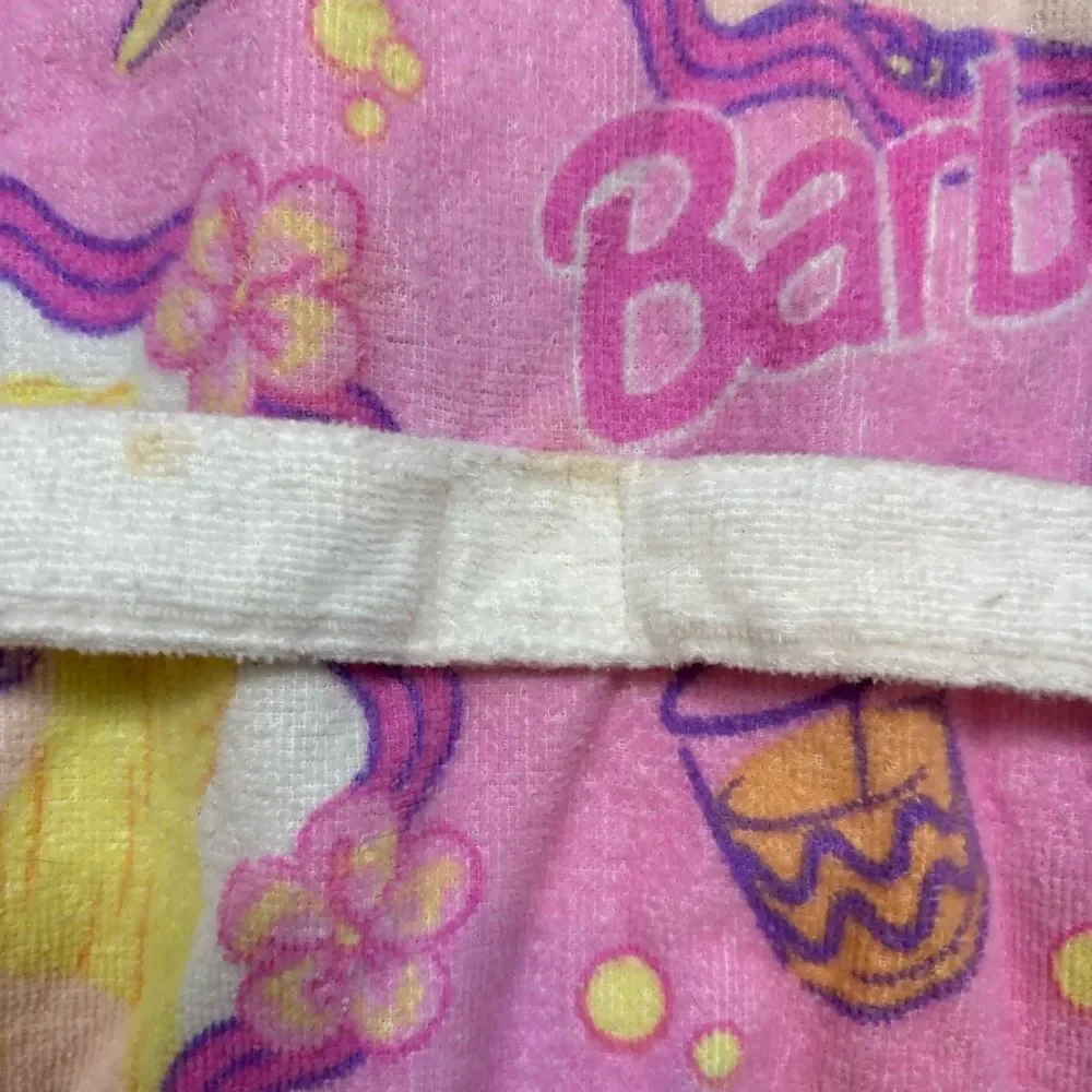 Rare Vintage 90’s Girls CoverUps Barbie Terry Cloth‎ Robe Size Medium